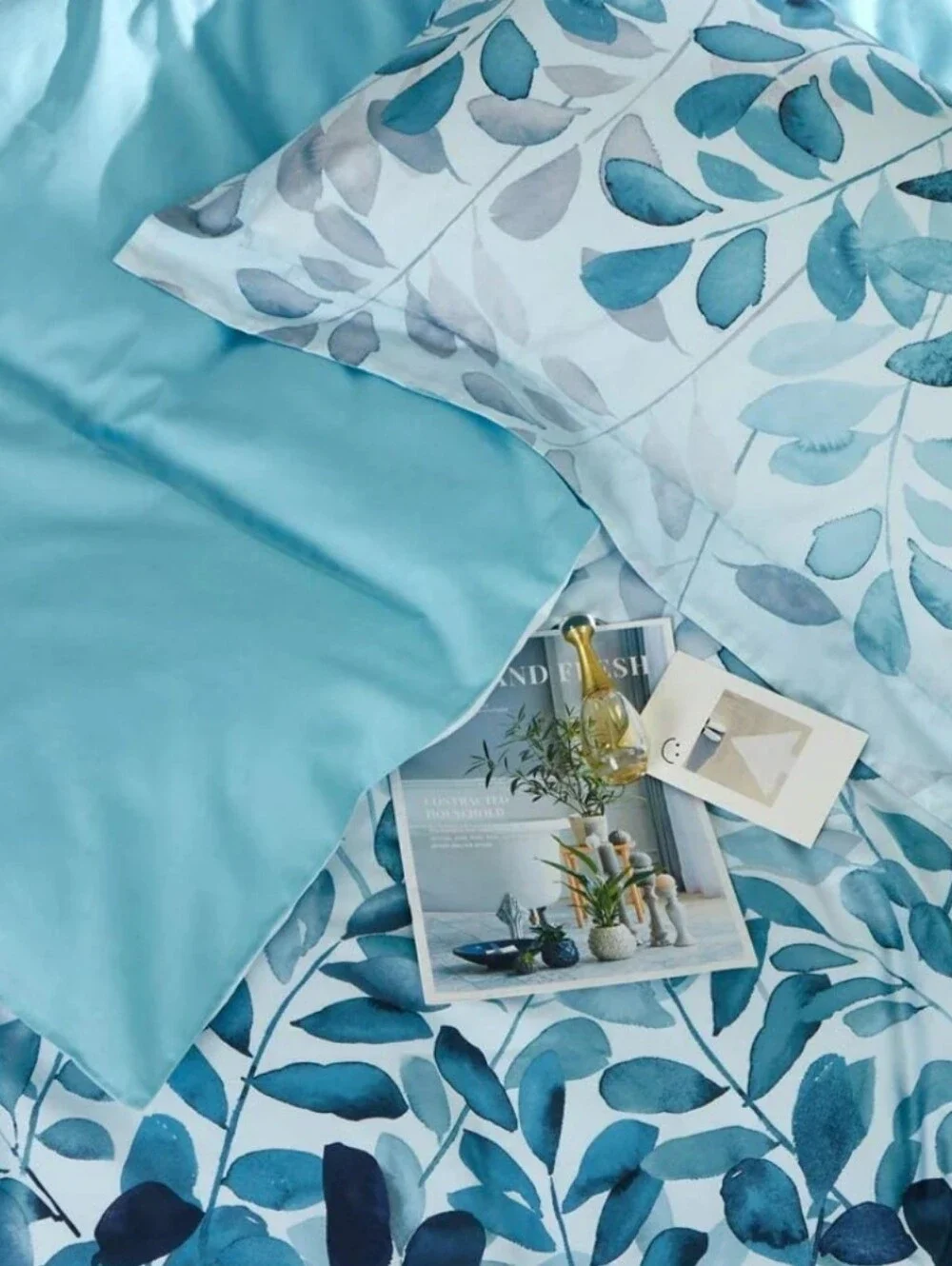 Mildly 100% Egyptian Cotton Duvet And Sham Set Nero